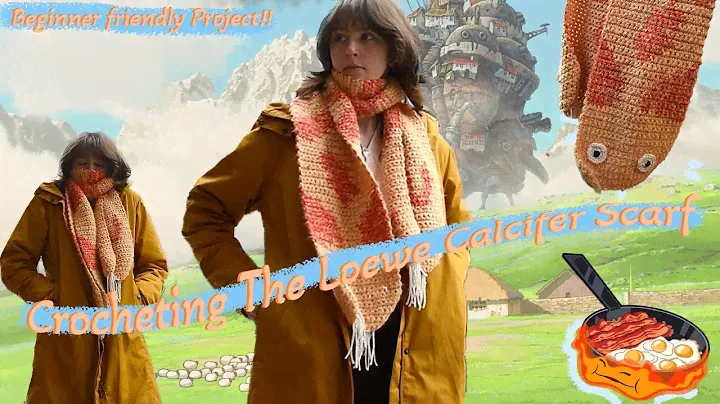 Crocheting the Calcifer Scarf! (inspired by Loewe and Howl's Moving Castle)