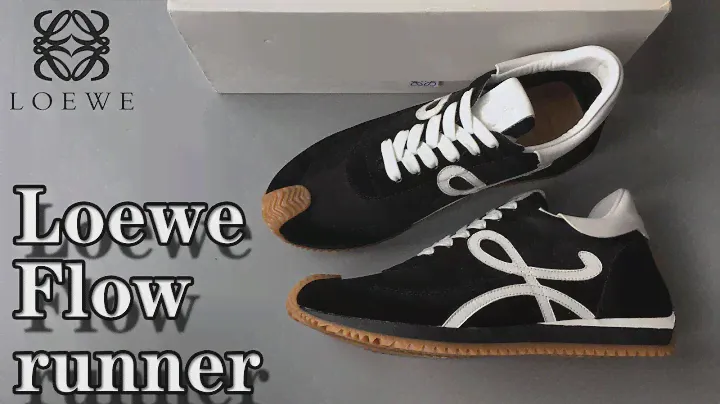 Loewe Flow runner in technical mesh and suede Black Silver Review