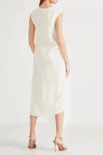 Loewe Белое жаккардовое платье сложного кроя 806171016 (lpn8200906)