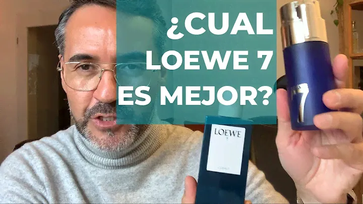 LOEWE 7 - COMPARACION BOTELLA DEL 2010 Y 2021